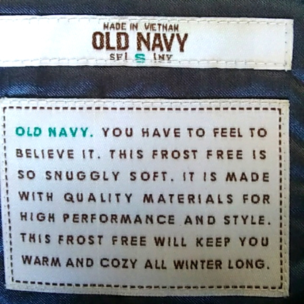 Black Old Navy, Natural Down & Feather Filled, Puffer Ski Vest